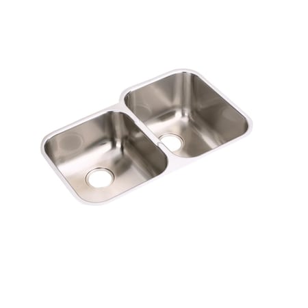Elkay Stainless Steel 31-1/4 X 20-1/2 X 10 Offset Double Bowl Undermount Sink EGUH312010L